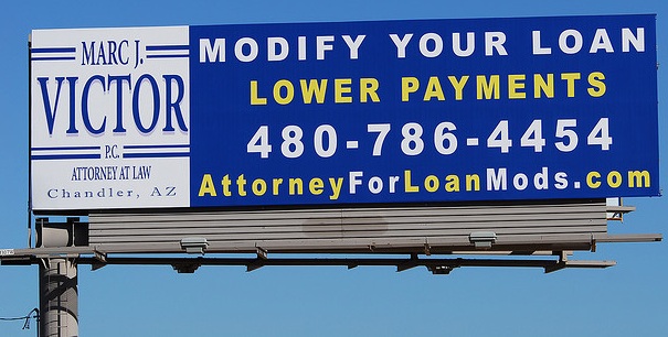 Billboard ad home loan modifications - Marc Victor - Attorney at Law - Attorney for Freedom